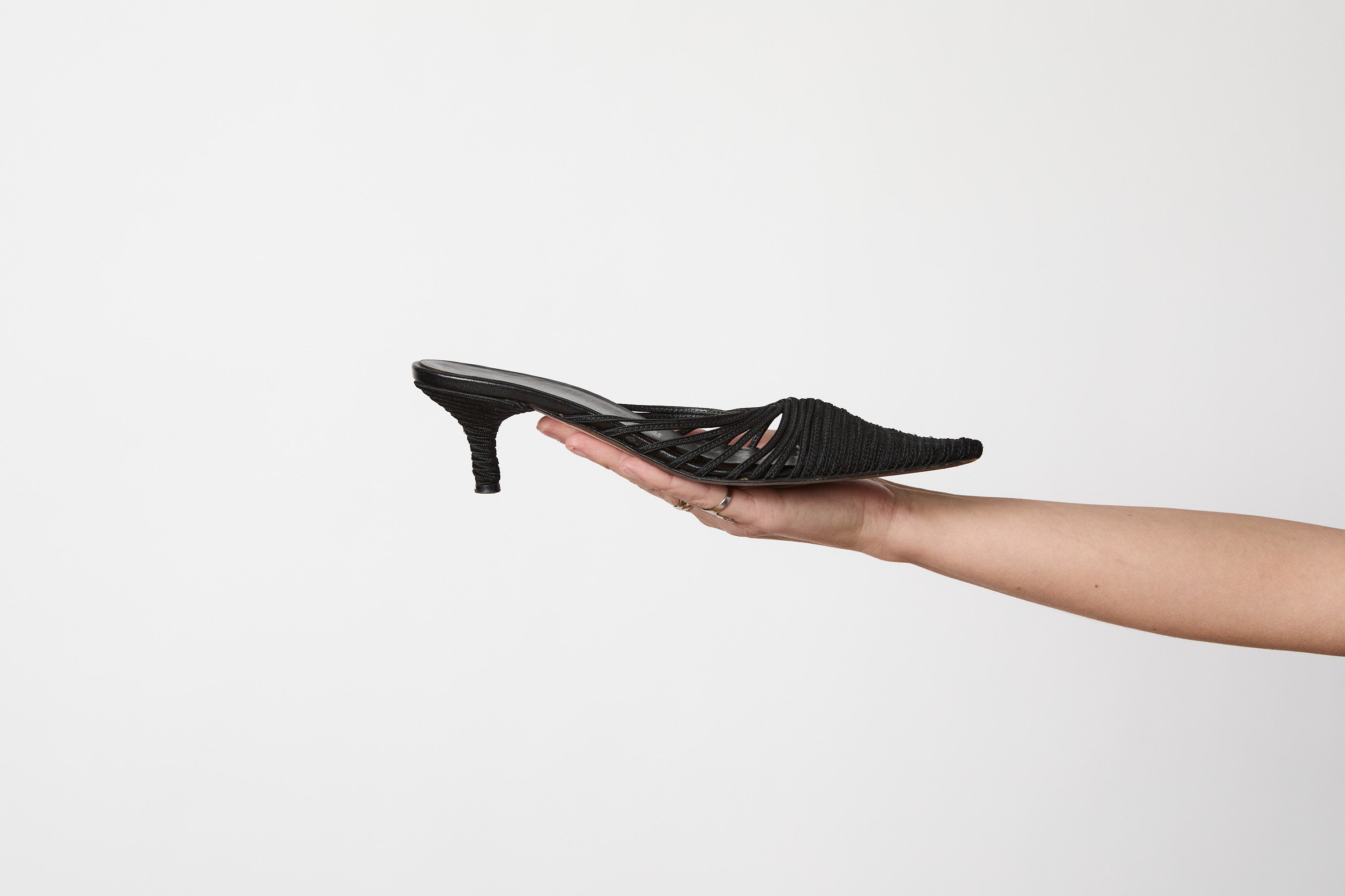 Salvatore Ferragmo Strap Kitten Heel