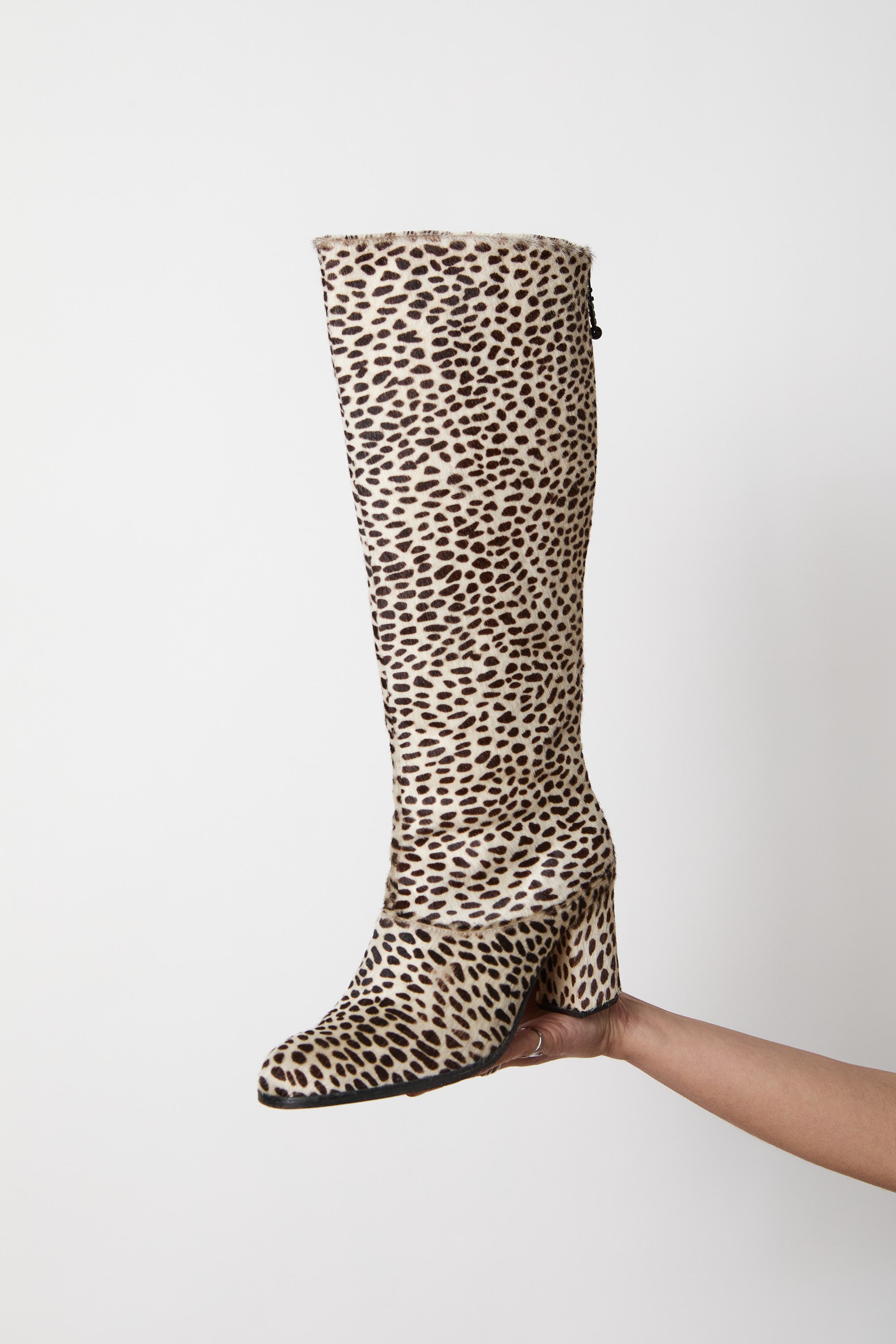 Pony Hair Cheetah Print Boot