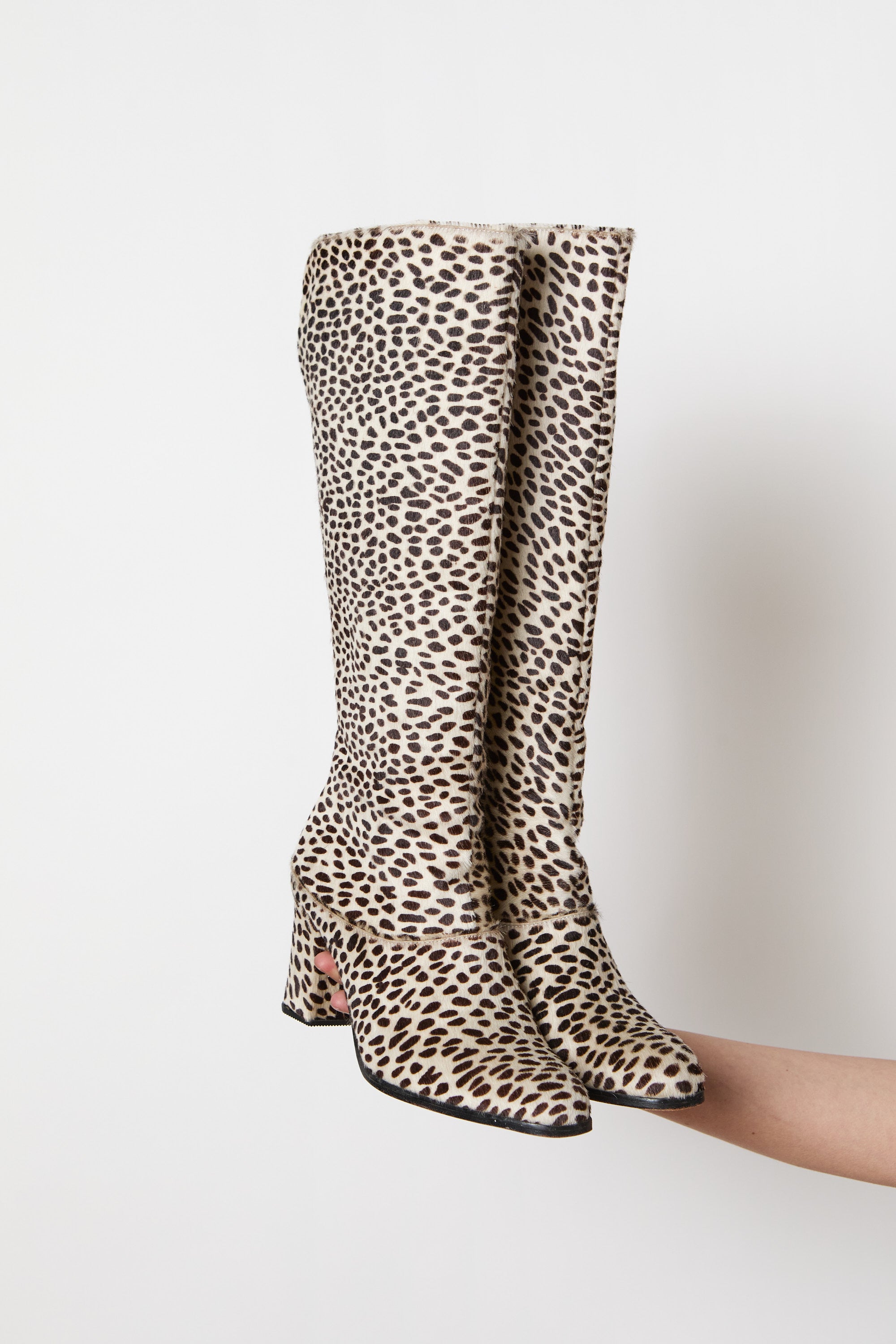 Pony Hair Cheetah Print Boot