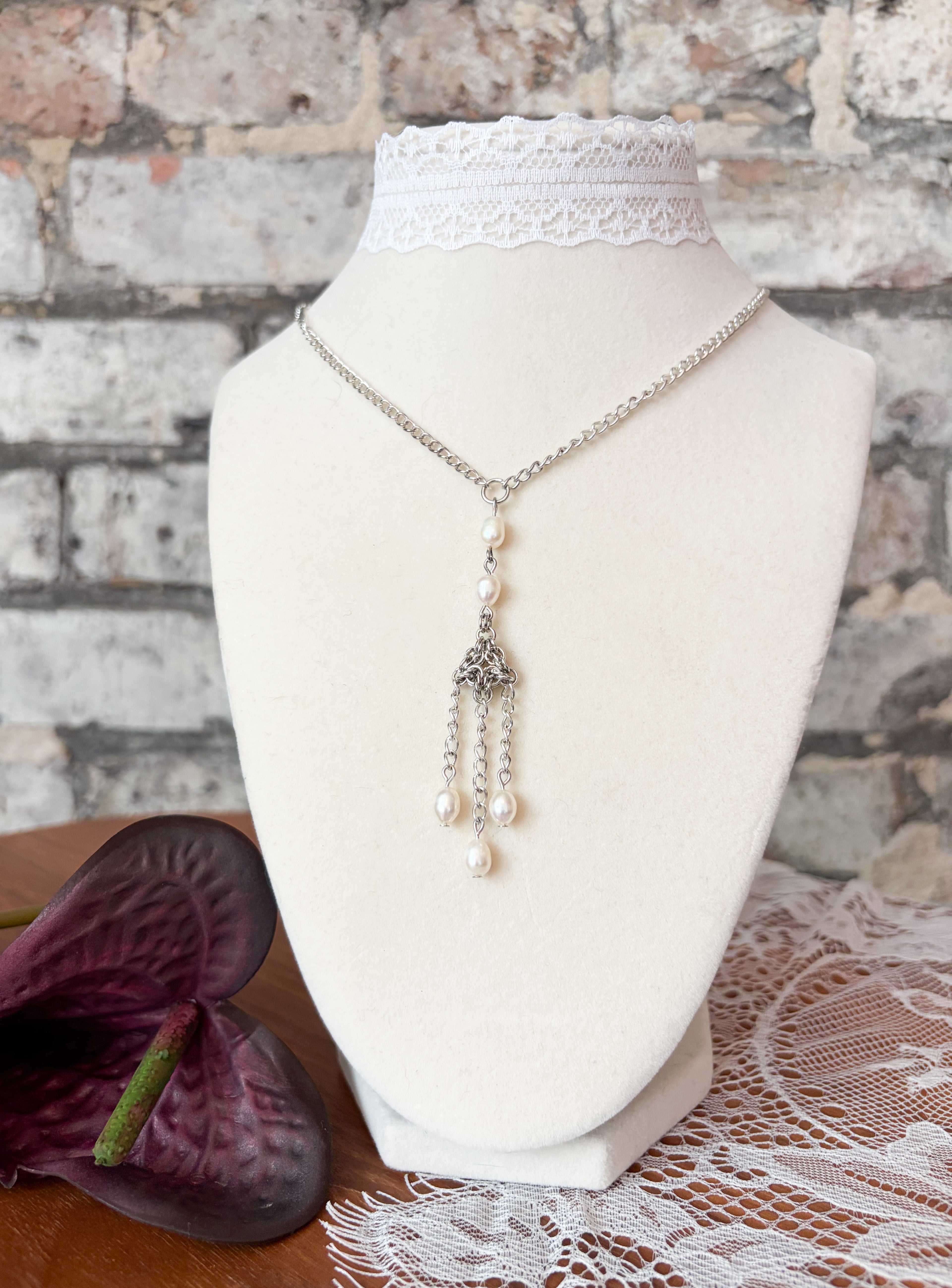 Silver Chainmail Necklace - Dear You Are Beloved
