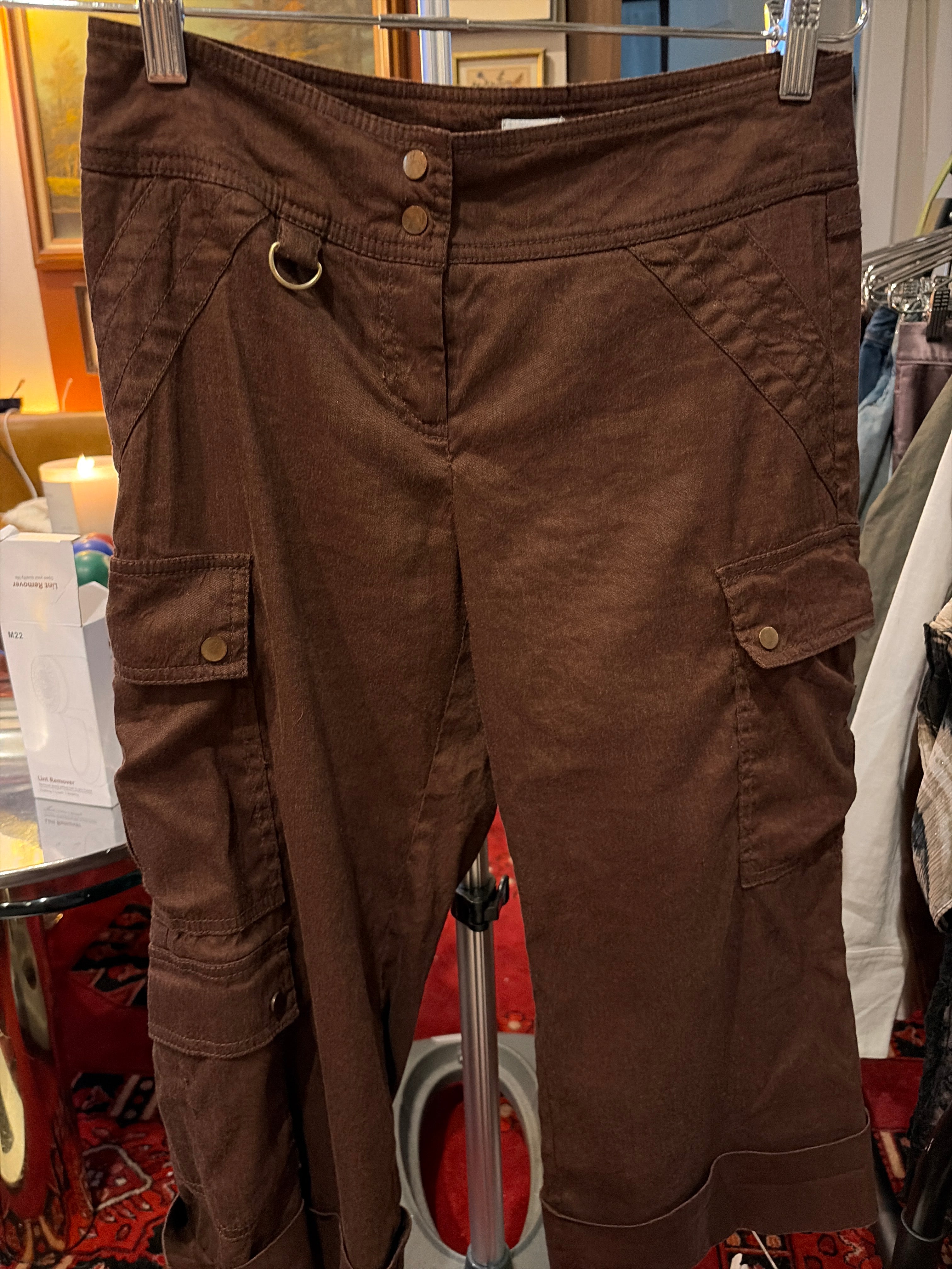 Pants - Capri Cargo - Cache
