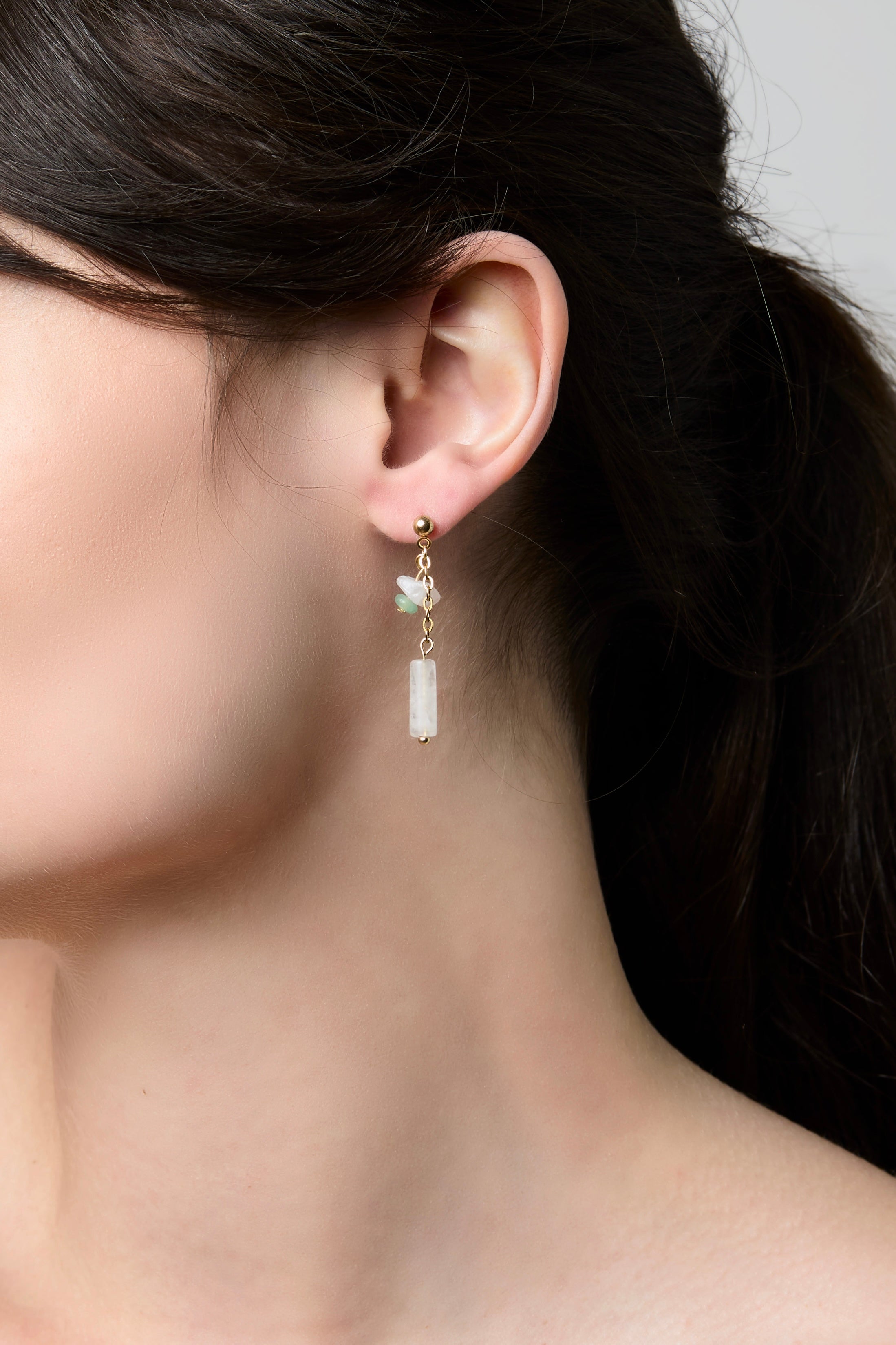Dangle Quartz Earrings