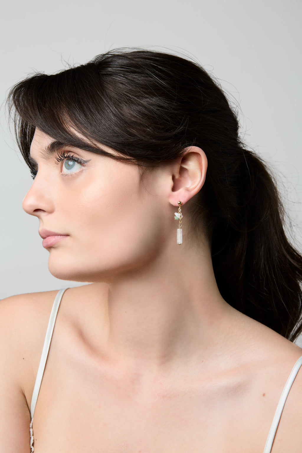 Dangle Quartz Earrings