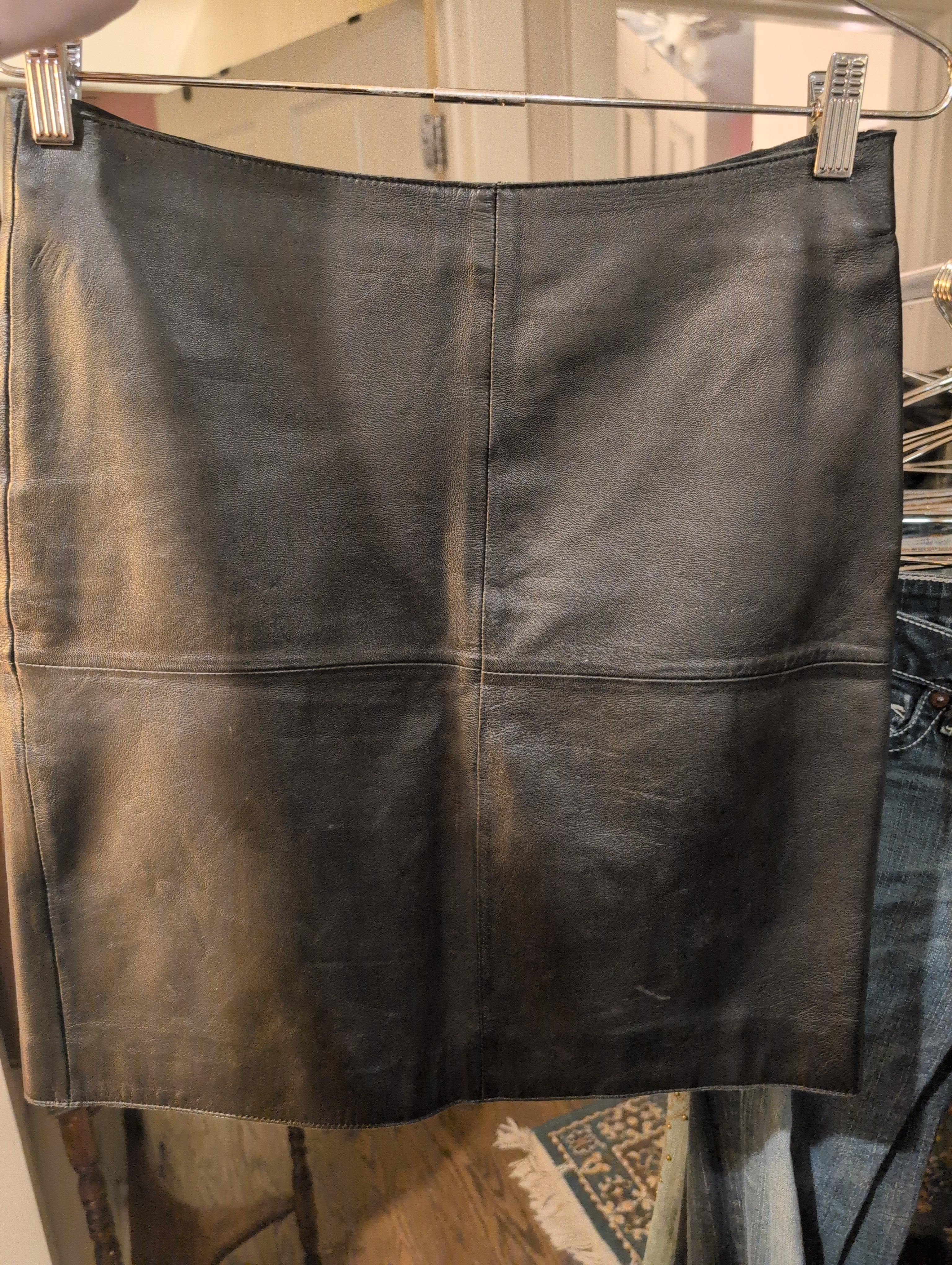 Skirt - Leather (Isaac Mizrahi)
